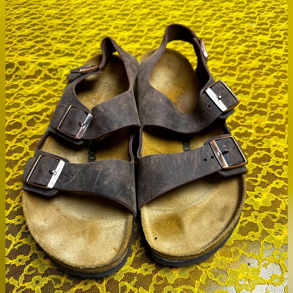 Birkenstock Milano Unisex Sandal In Dark Brown Size US 13 = 46 EU Regular Fit